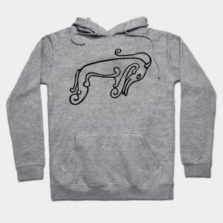 Pictish Beast Outline Hoodie